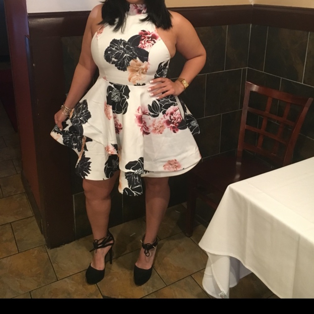 Halter flare dress!!